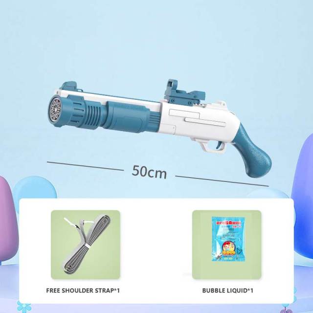 10 Holes Electric Bubble Gun Gatlin Bubble Gun Machine Soap Bubbles Magic Bubble for Bathroom - Bubble Gun